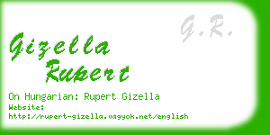 gizella rupert business card